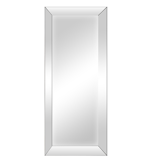Moncton Large Bevelled Glass Bedroom Mirror In Grey Wash