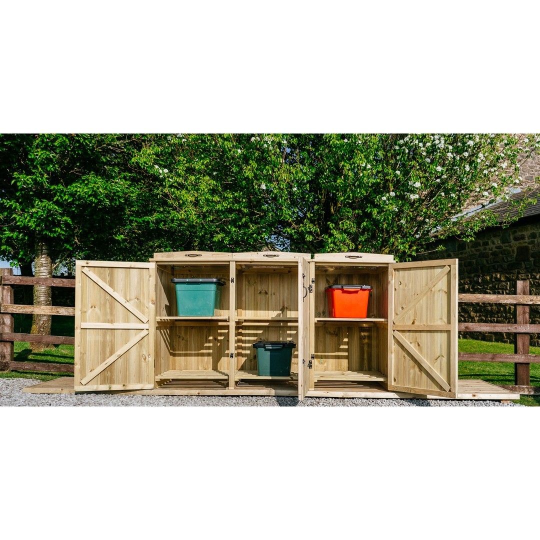 Buttercup Farm Chatburn 6 Box Store - Timber - Fits 6 x Boxes in Brown