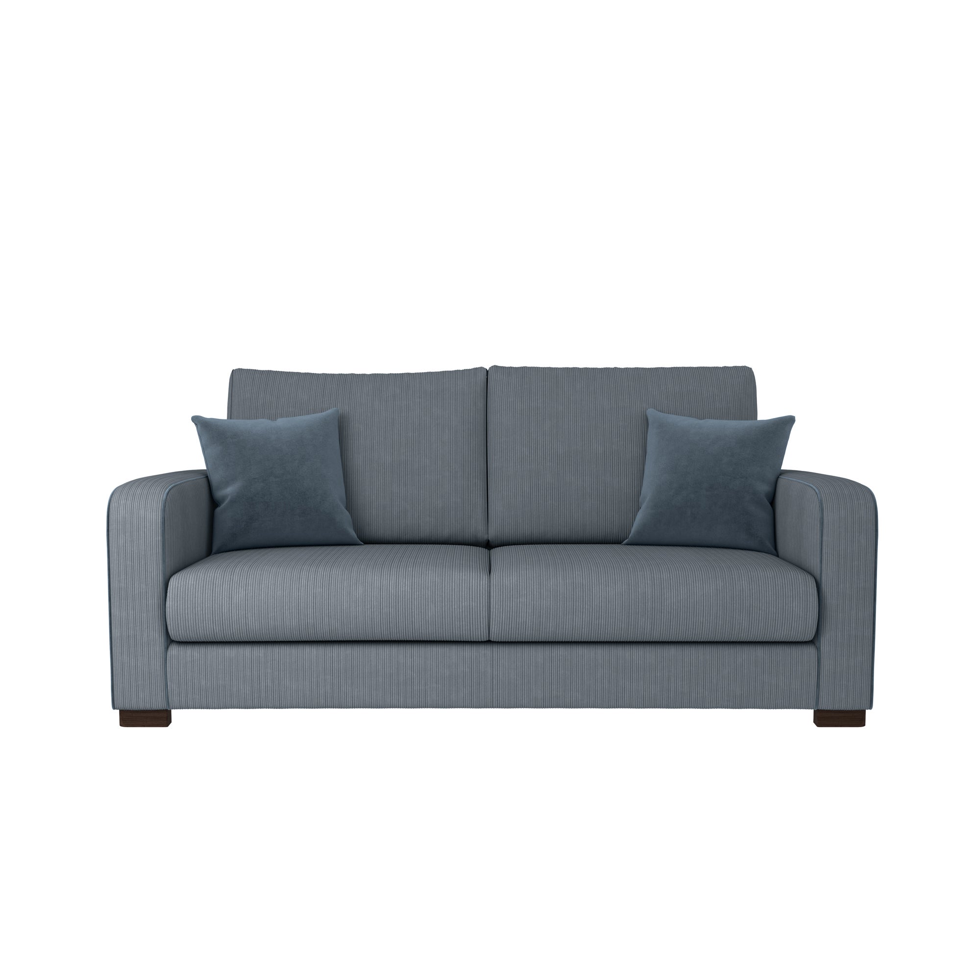 Carson Corduroy 3 Seater Sofa Blue