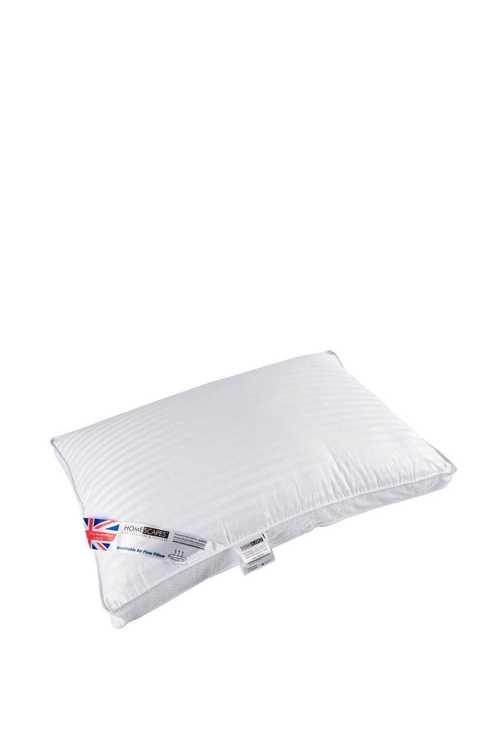 Homescapes Air Flow Pillow Super Microfibre, 48 x 74 cm in White