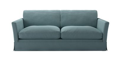 Otto 3 Seat Sofa Bed in Lagoon Brushed Linen Cotton - sofa.com