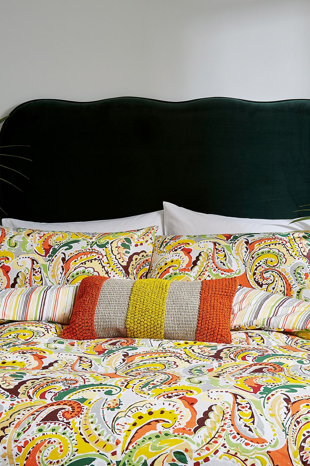 Helena Springfield 'Penny' Cotton Duvet Cover Set in Orange 2