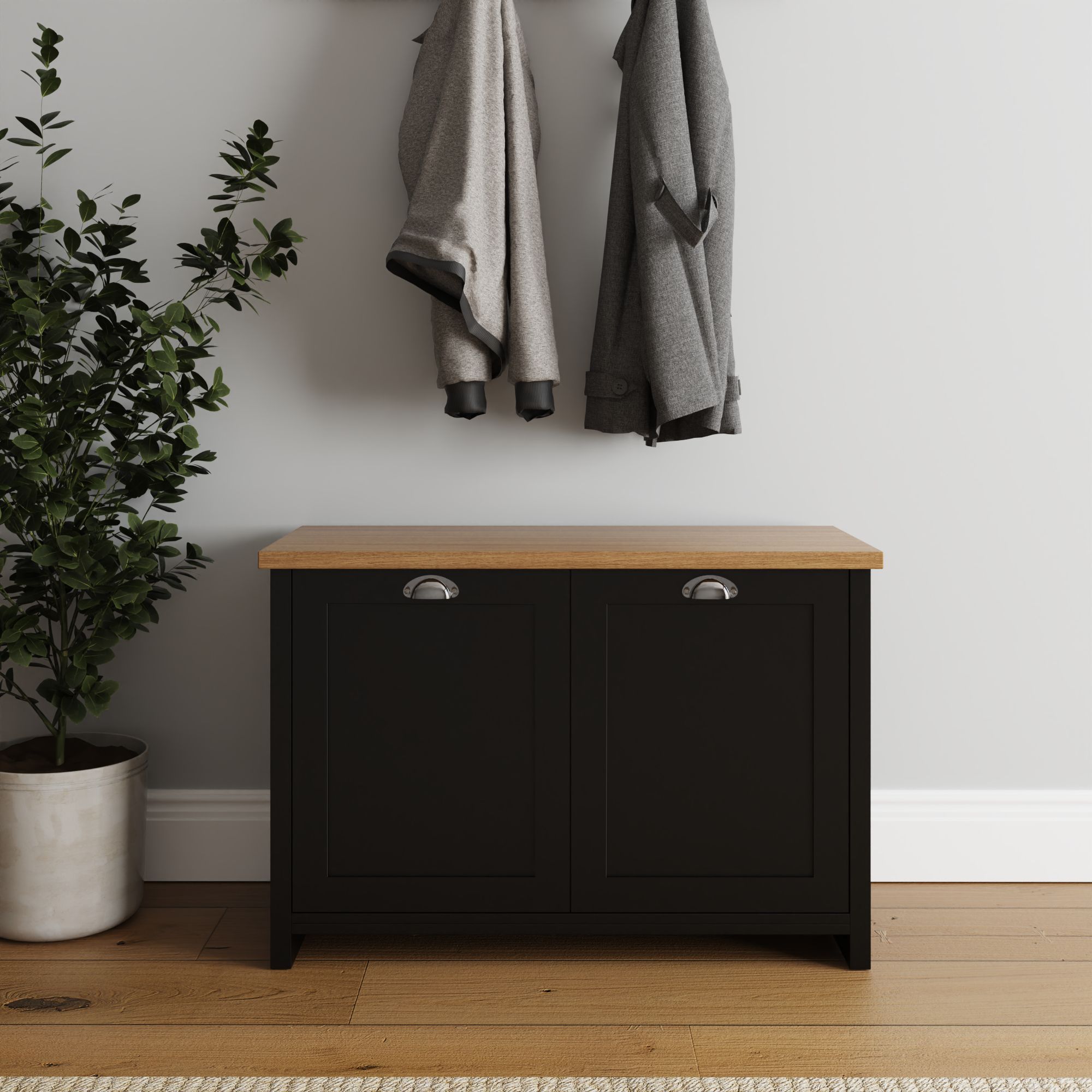 GFW Lancaster Shoe Storage in Black