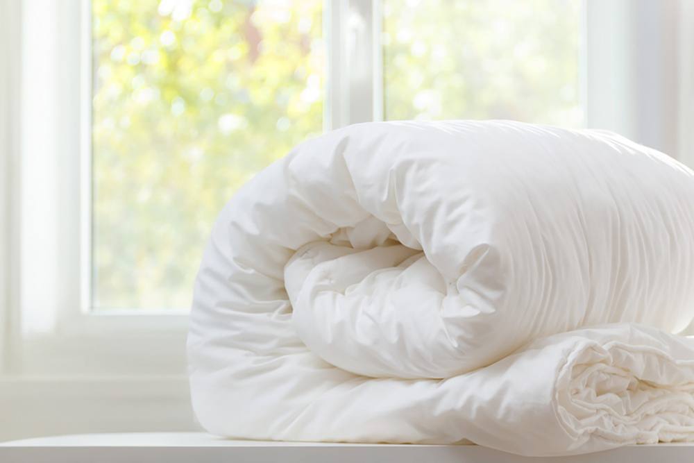 The Linen Consultancy 'White & Co' Luxury Softened Duck Feather 10.5 Tog Duvet in White