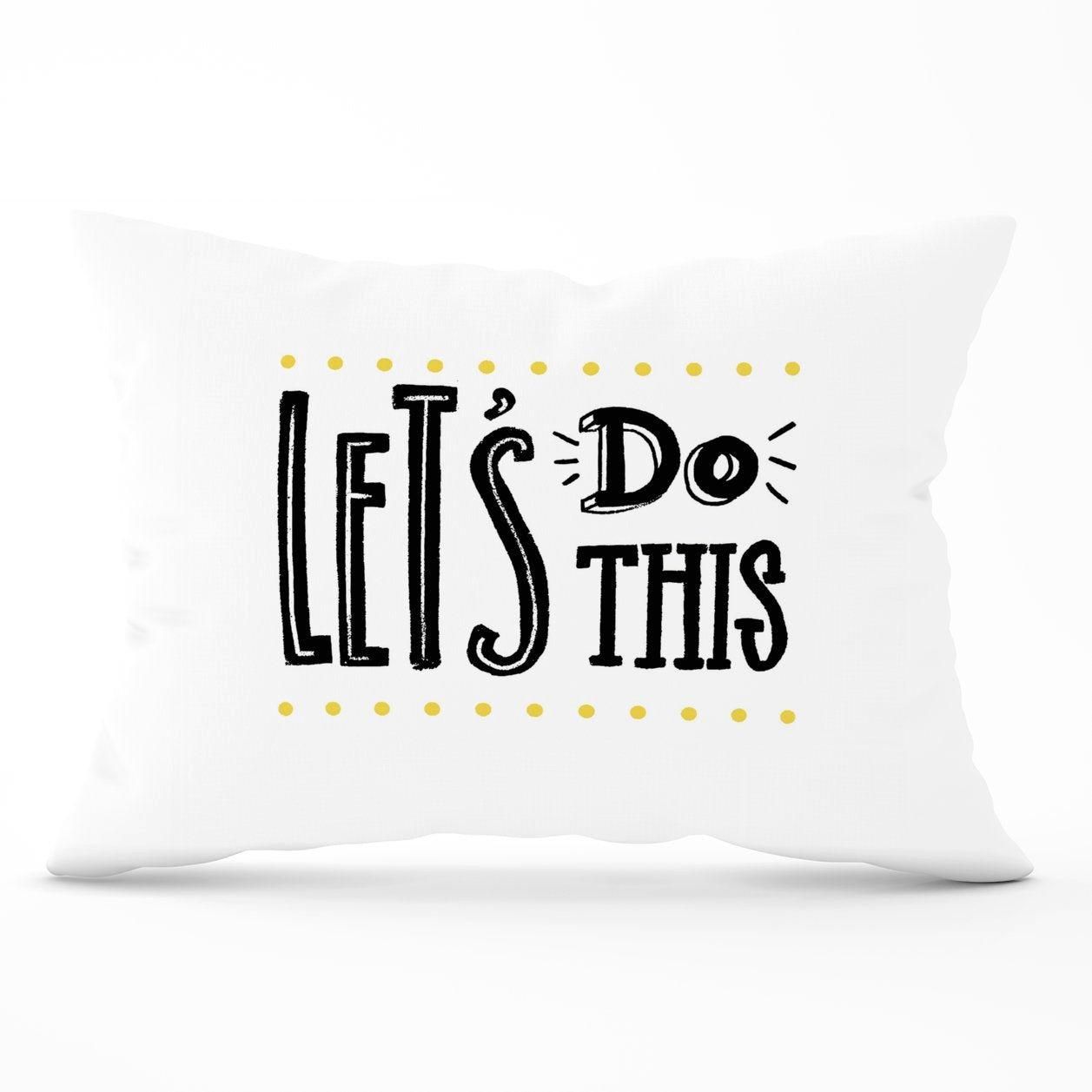 Warren Reed - Designer Let'S Do This Cushions in Black