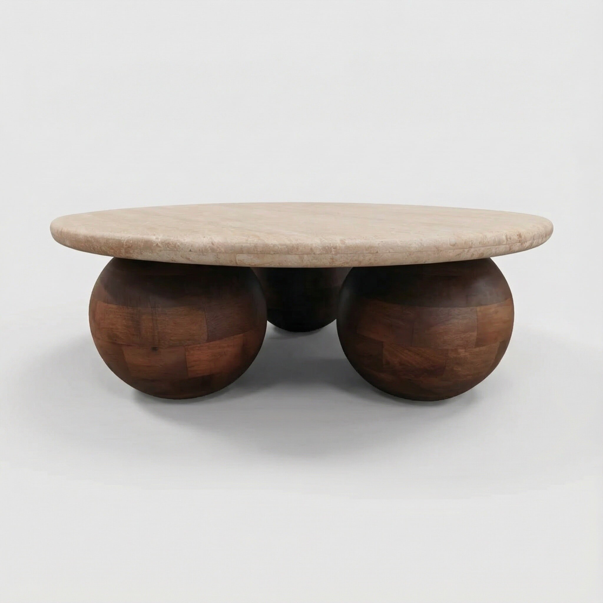 Basso Coffee Table 80x80x30 cm, Round, Mango Wood | Barker & Stonehouse