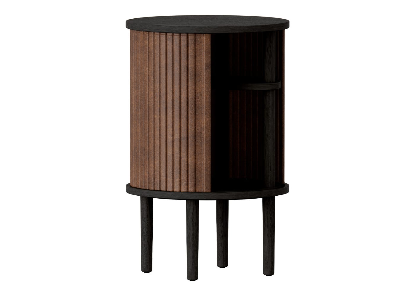 Umage Audacious Side Table in Black & Hazelnut