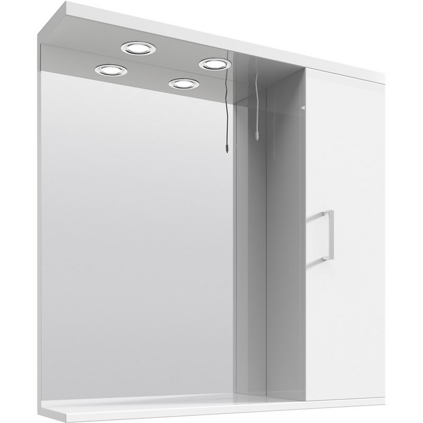 Balterley Orbit 750mm Mirror - Gloss White