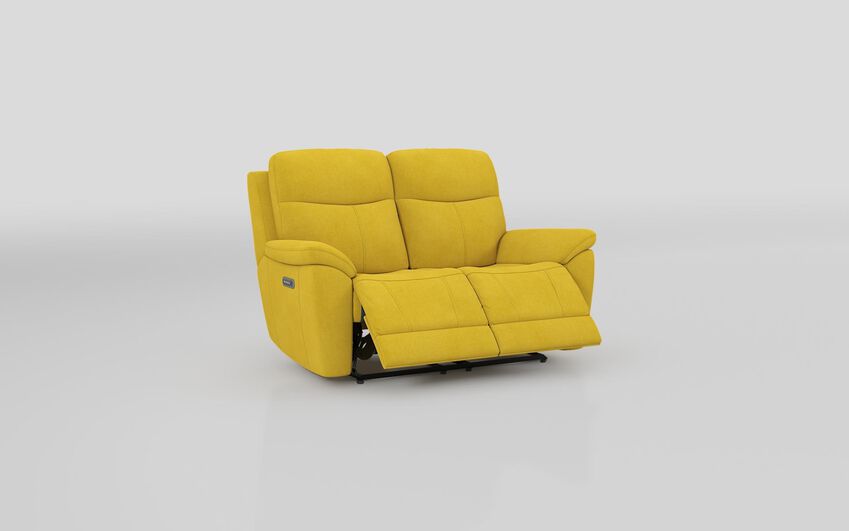 Green Fabric Eldwick 2 Seater Power Recliner Sofa