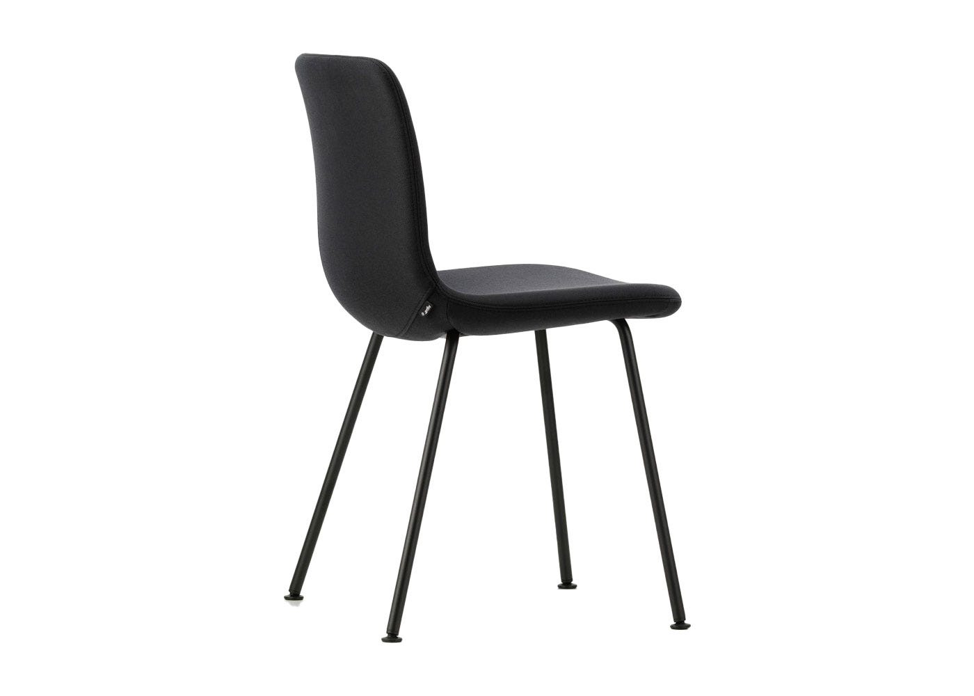 Vitra Hal Soft Tube Chair Dumet Carbon Black Basic Dark Legs