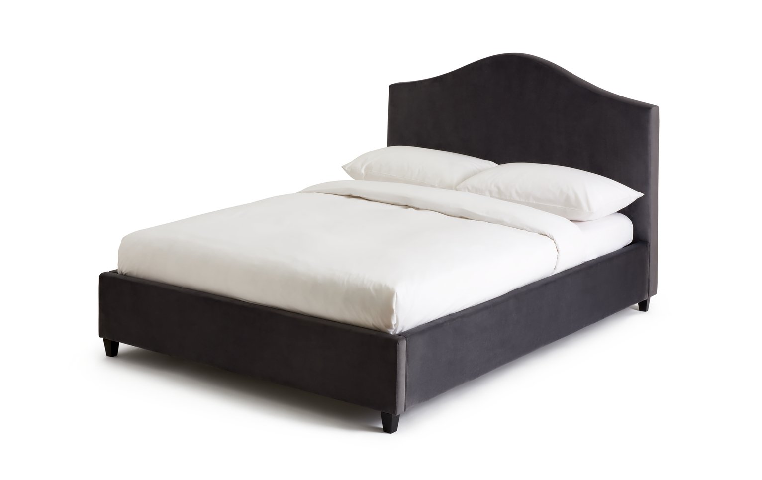 Habitat Maddison Velvet Double Bed Frame - Grey