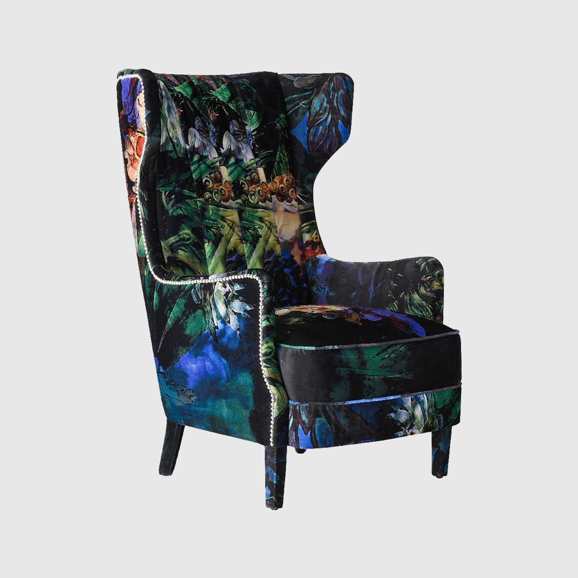 Timothy Oulton Manor Armchair, Black Fabric | Barker & Stonehouse