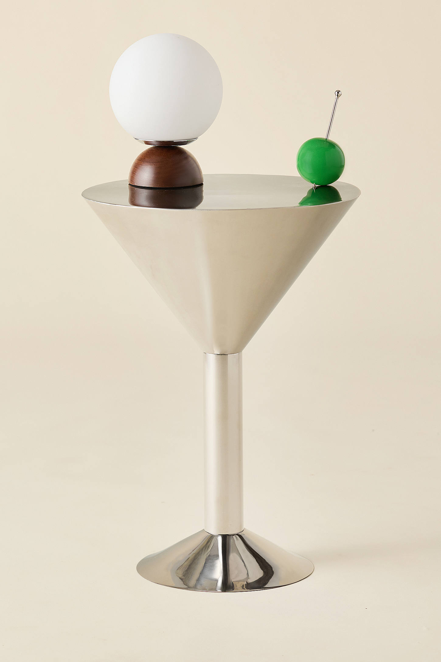 Martini Side Table - Silver