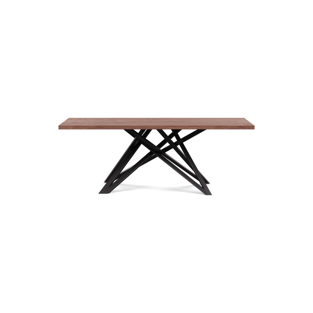 Heal's Vienna Dining Table 200x90cm Oiled Walnut Straight Edge Not Filled
