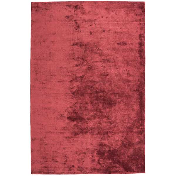 Katherine Carnaby Chrome Hand Woven Rug In Claret - 12mm Pile Height - Various Sizes Available