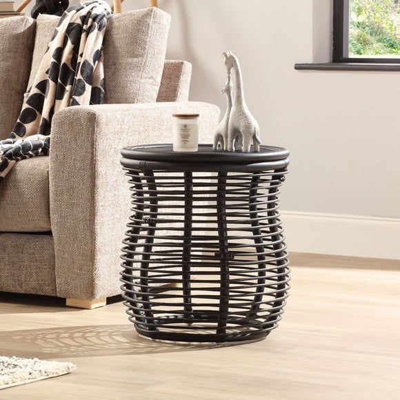 Desser Royal Round Rattan Side Table