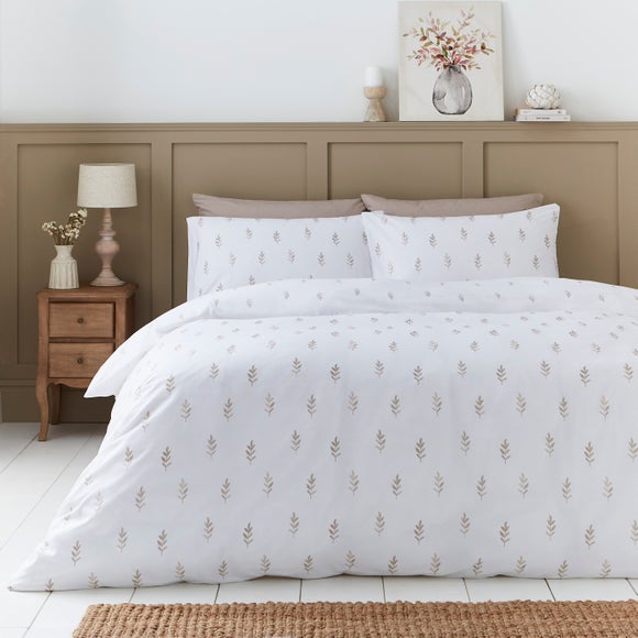 Harper Stem Floral 144 Thread Count 100% Cotton Duvet Cover & Pillowcase Set