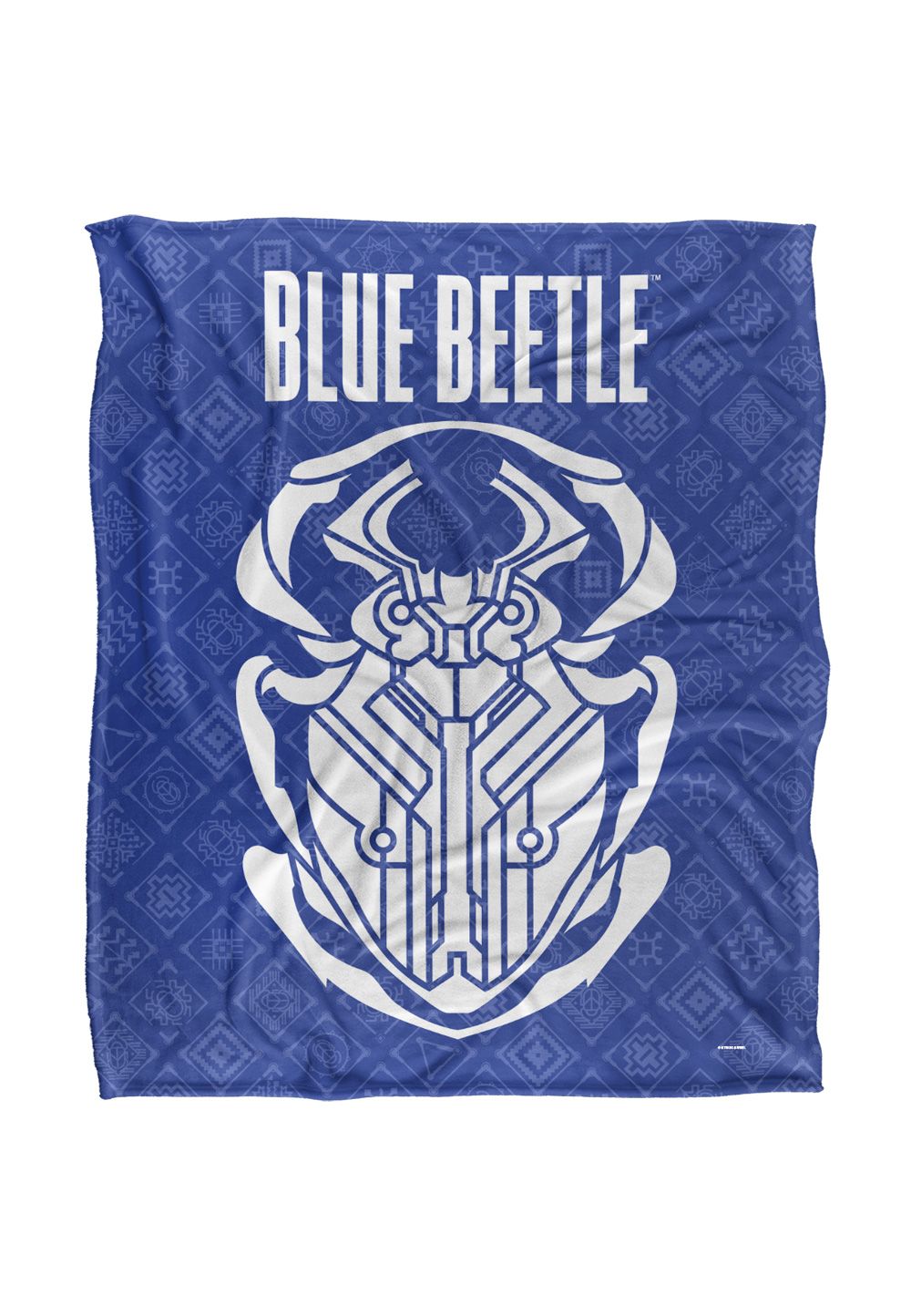 Blue Beetle (2023) Blanket, 152x127 cm Circuit Beetle Logo Silky Touch Super Soft Throw Blanket in White