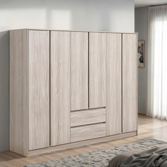 Walker 6 Door 2 Drawer Wardrobe