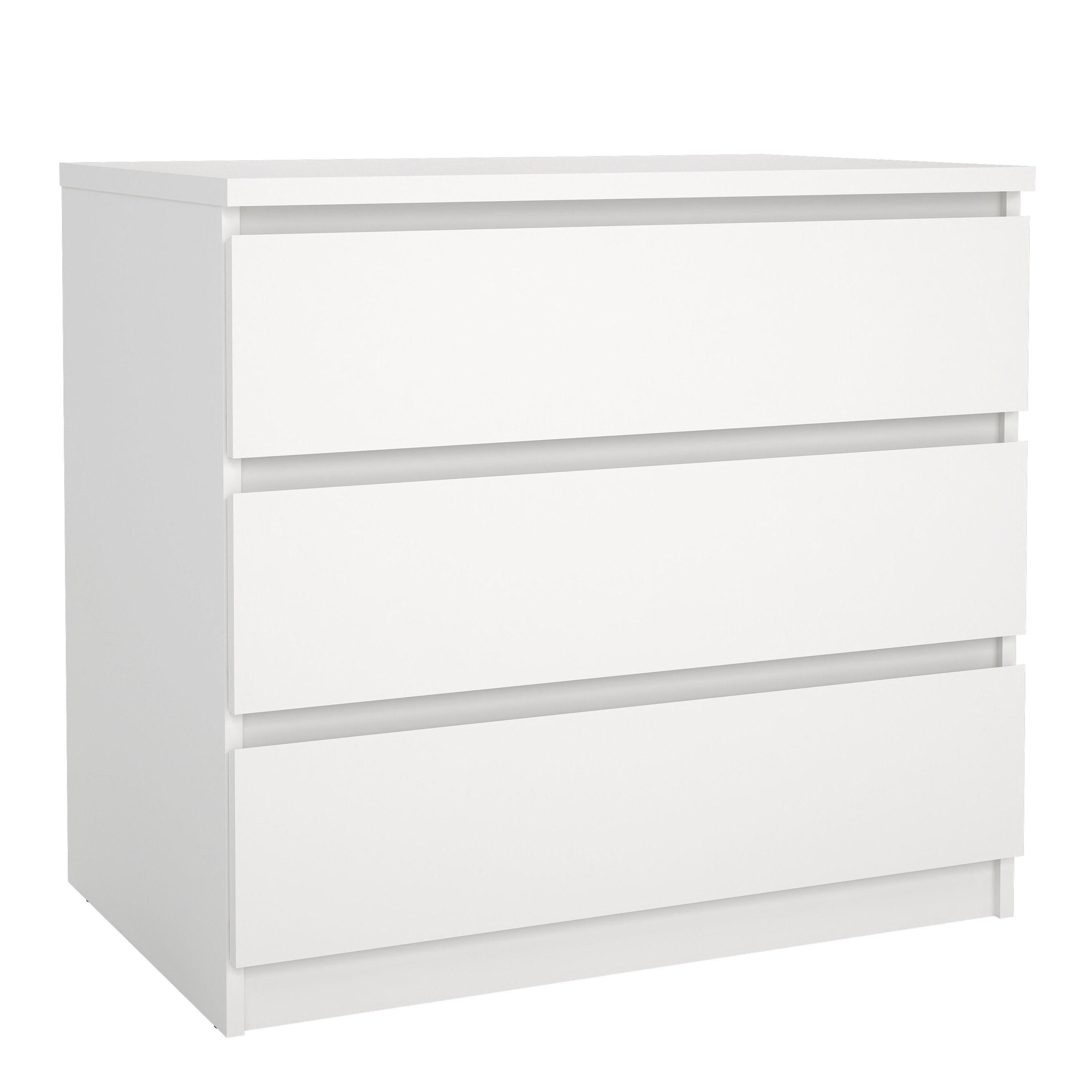 Furniture To Go Naia Chest of 3 Drawers in White
