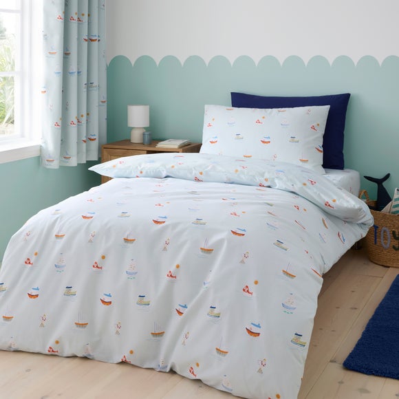 Little Boats Duvet Cover and Pillowcase Set