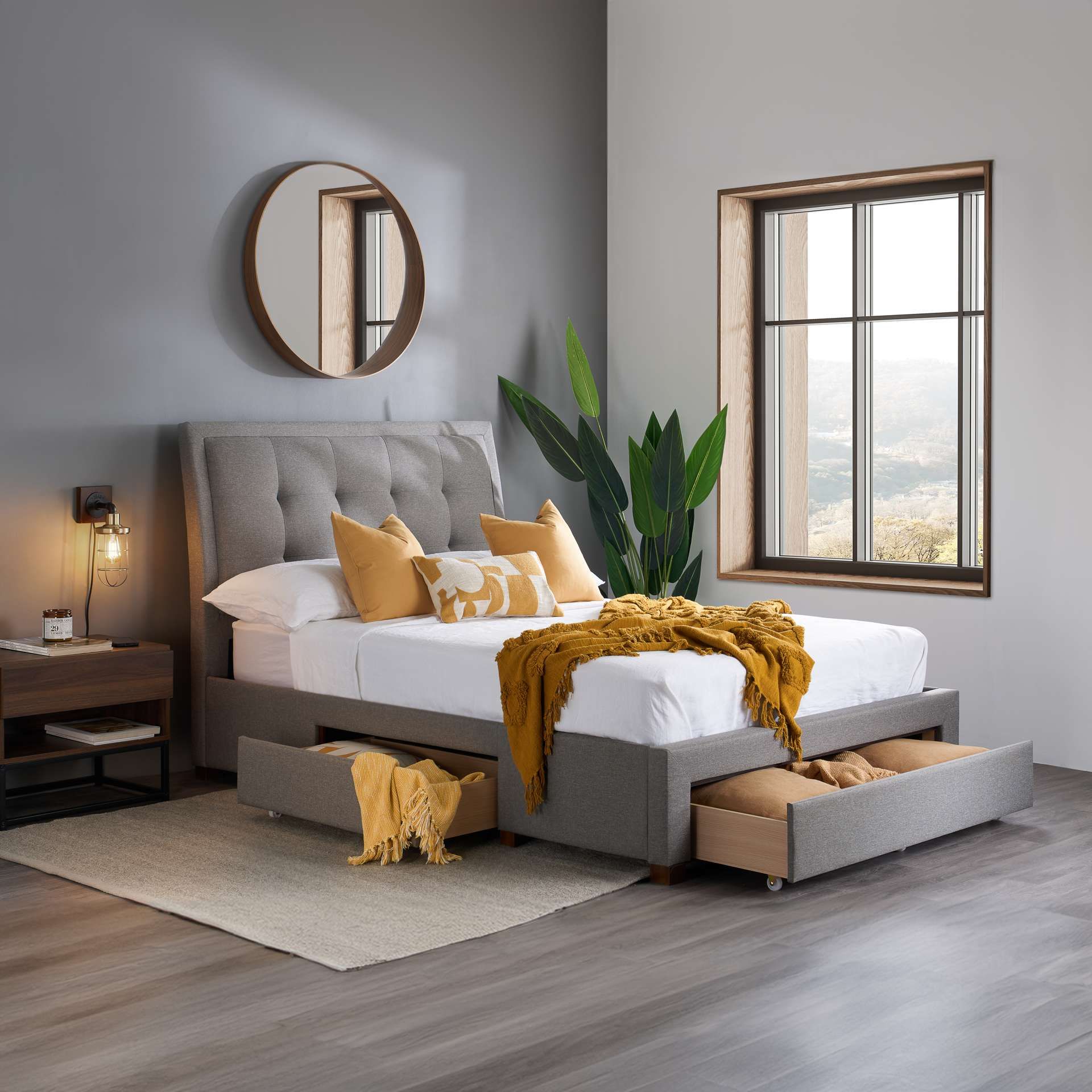Birlea Shelby Bed in Grey
