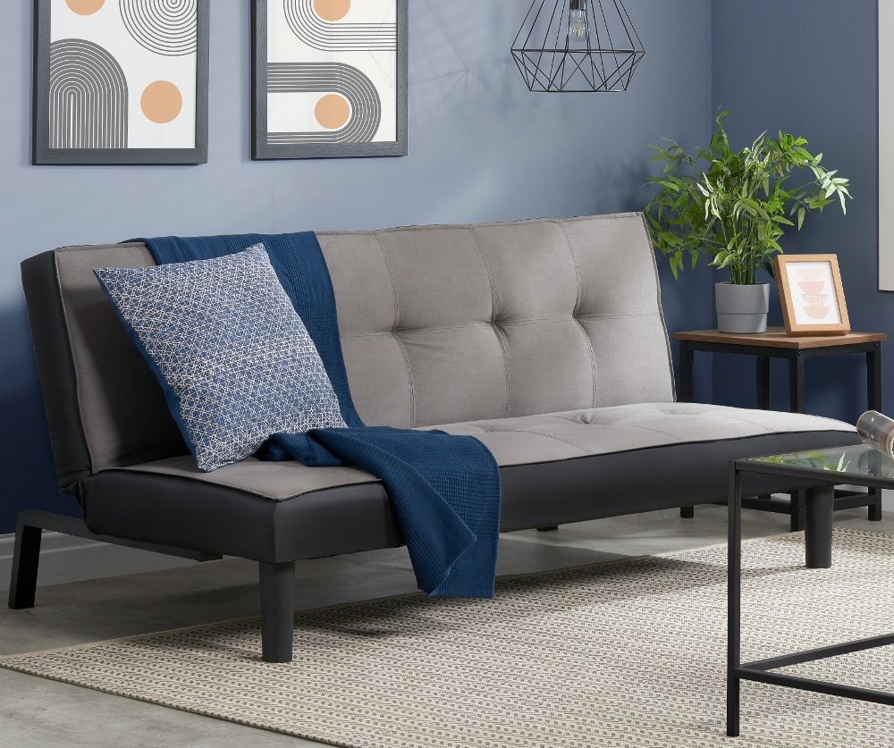 Aurora Grey Fabric Sofa Bed