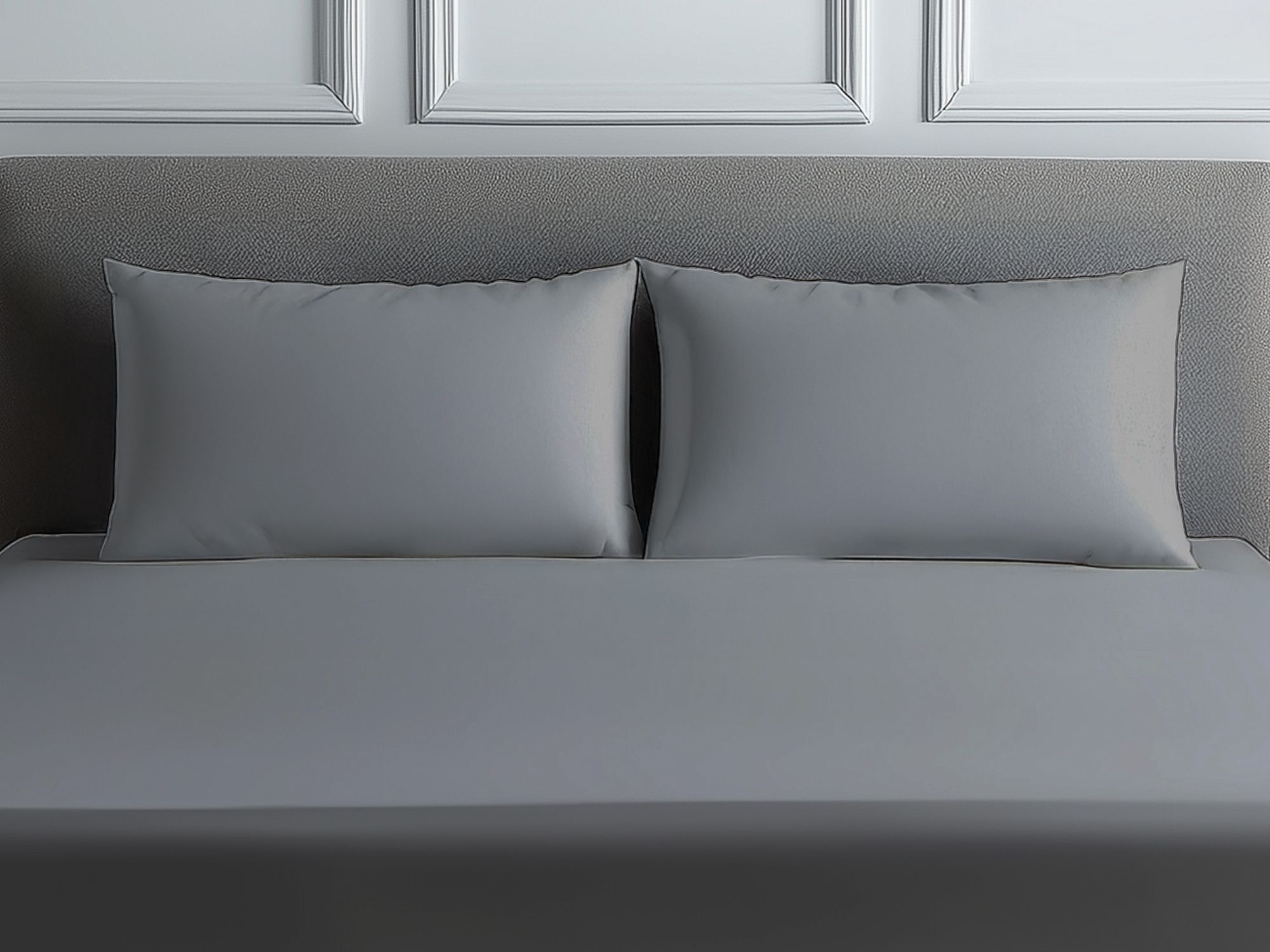 Snug City Luxury 200TC Housewife Pillowcase Pair Soft Feel in Grey