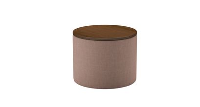 Ringo Storage Drum in Blush Pure Belgian Linen - sofa.com