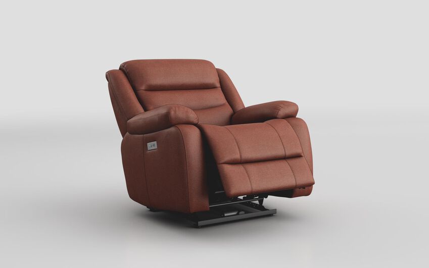ScS Living Brown Favale Power Rocker Recliner Chair