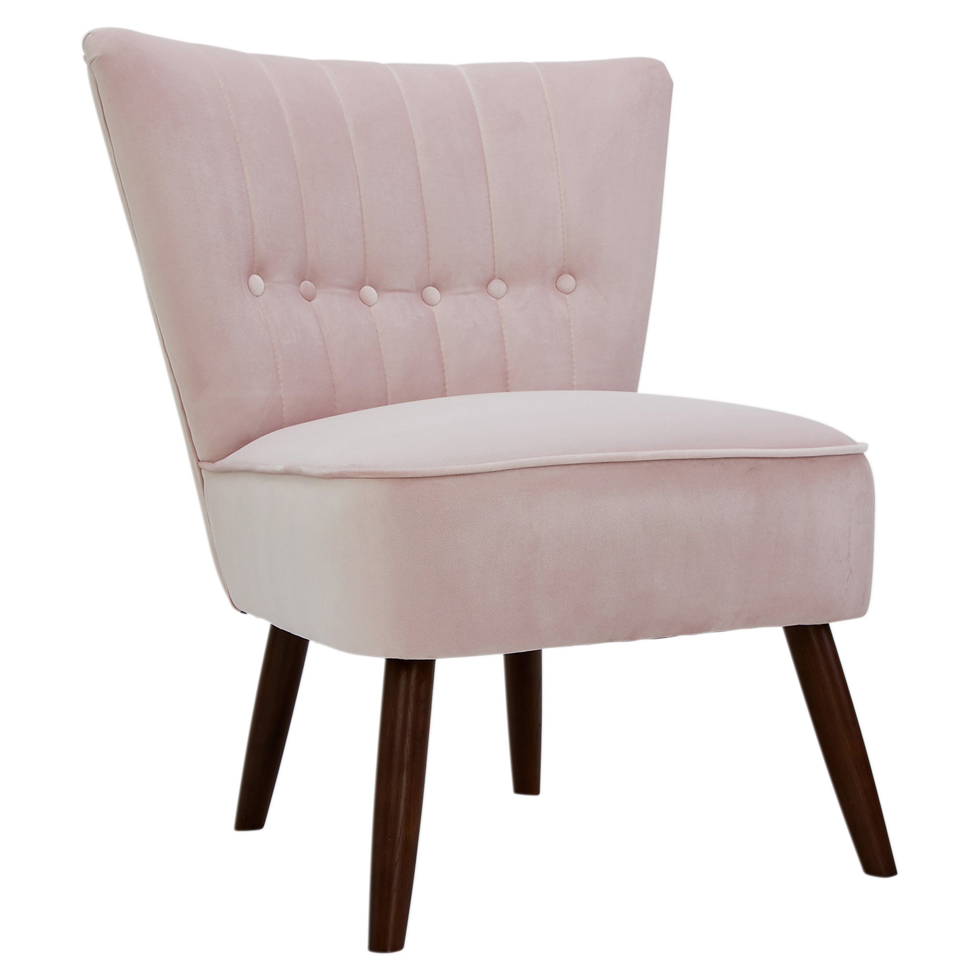 Isla Velvet Cocktail Chair - Blush Pink Blush Pink