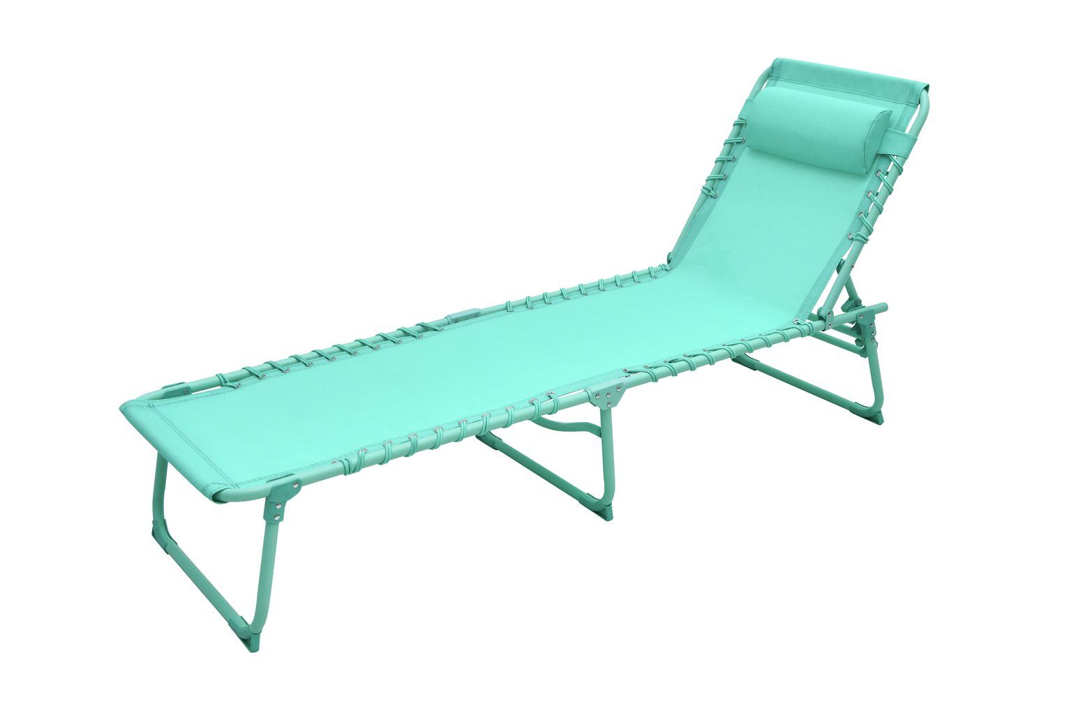 Argos Home Metal Set of 2 Sun Loungers - Teal