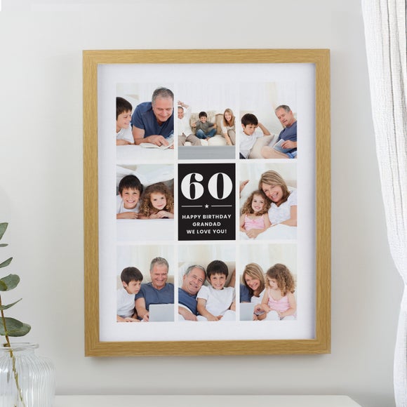 Personalised Big Number Multi Photo Poster Frame