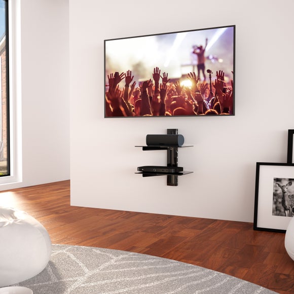 AVF Double Glass AV Shelf