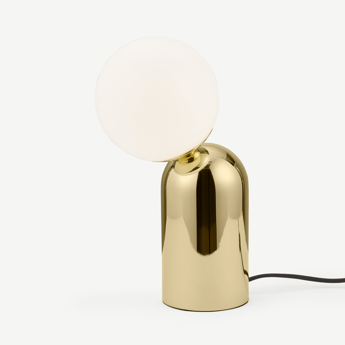 Vetro Table Lamp, Brass & Opal Glass