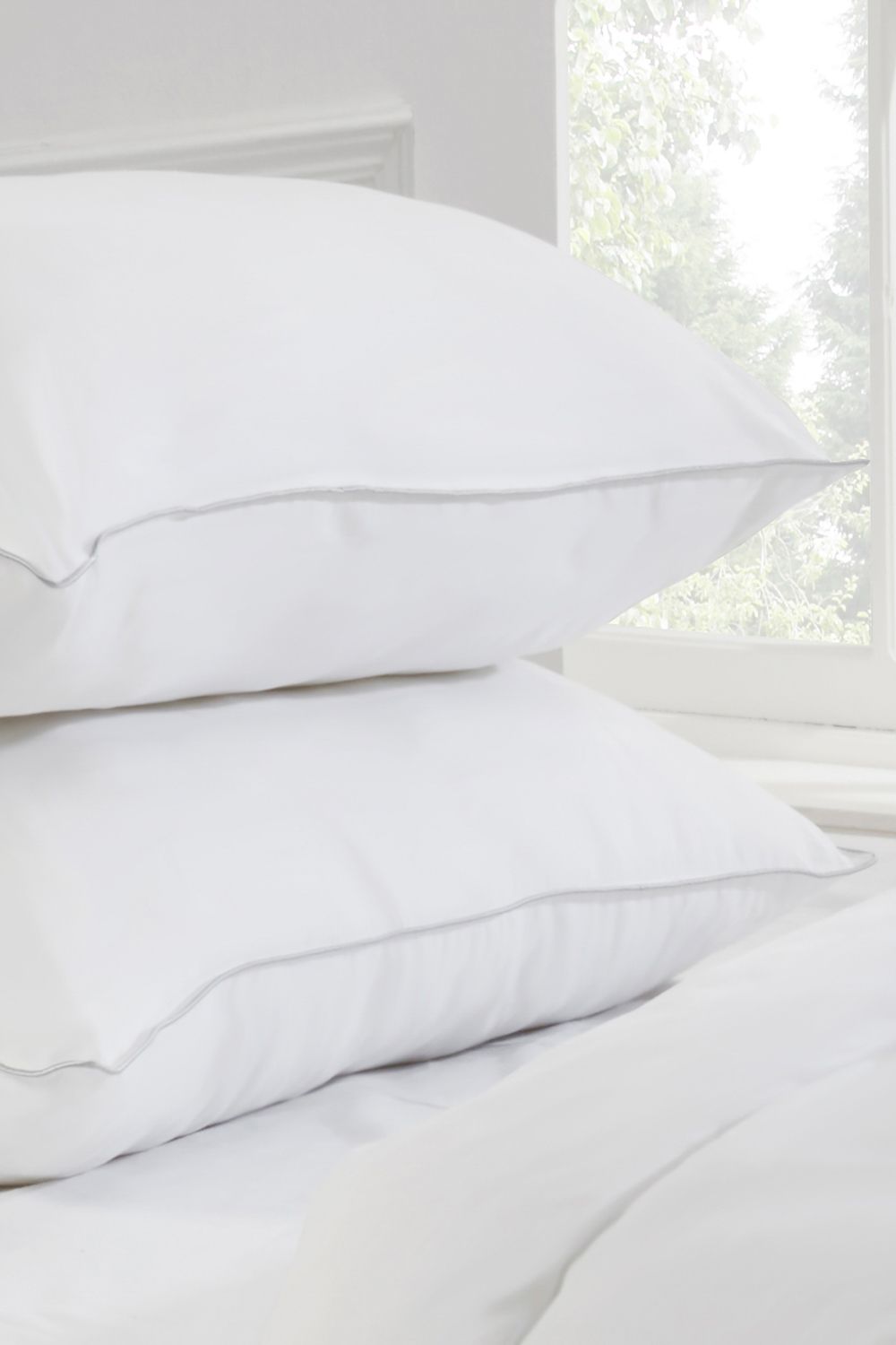 BHS Duck Feather Pillow Pair in White