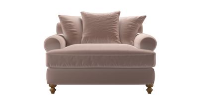 Teddy Loveseat Sofabed in Orchid Cotton Matt Velvet - sofa.com