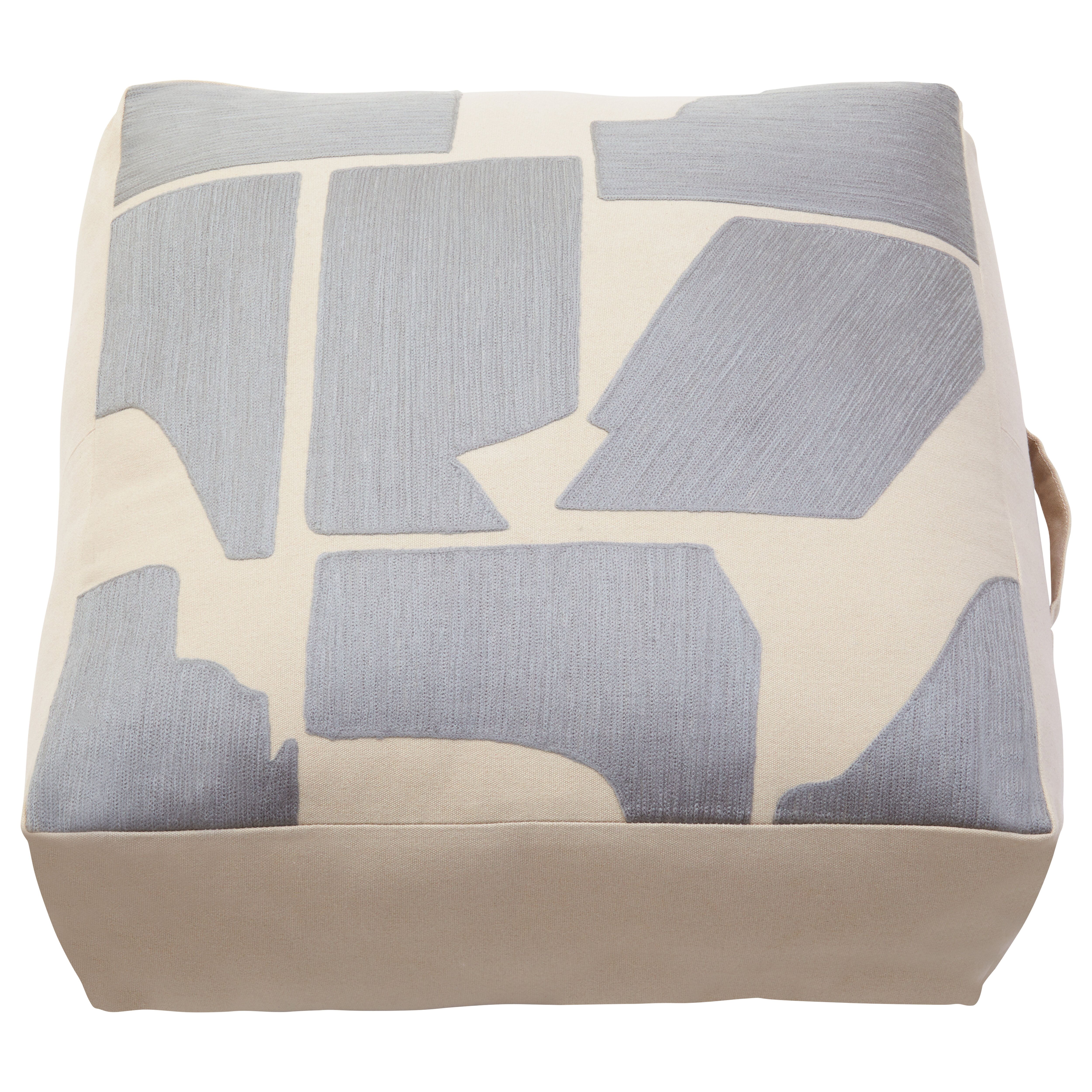 Orsina Bosie Ozella Square Floor Cushion in Grey