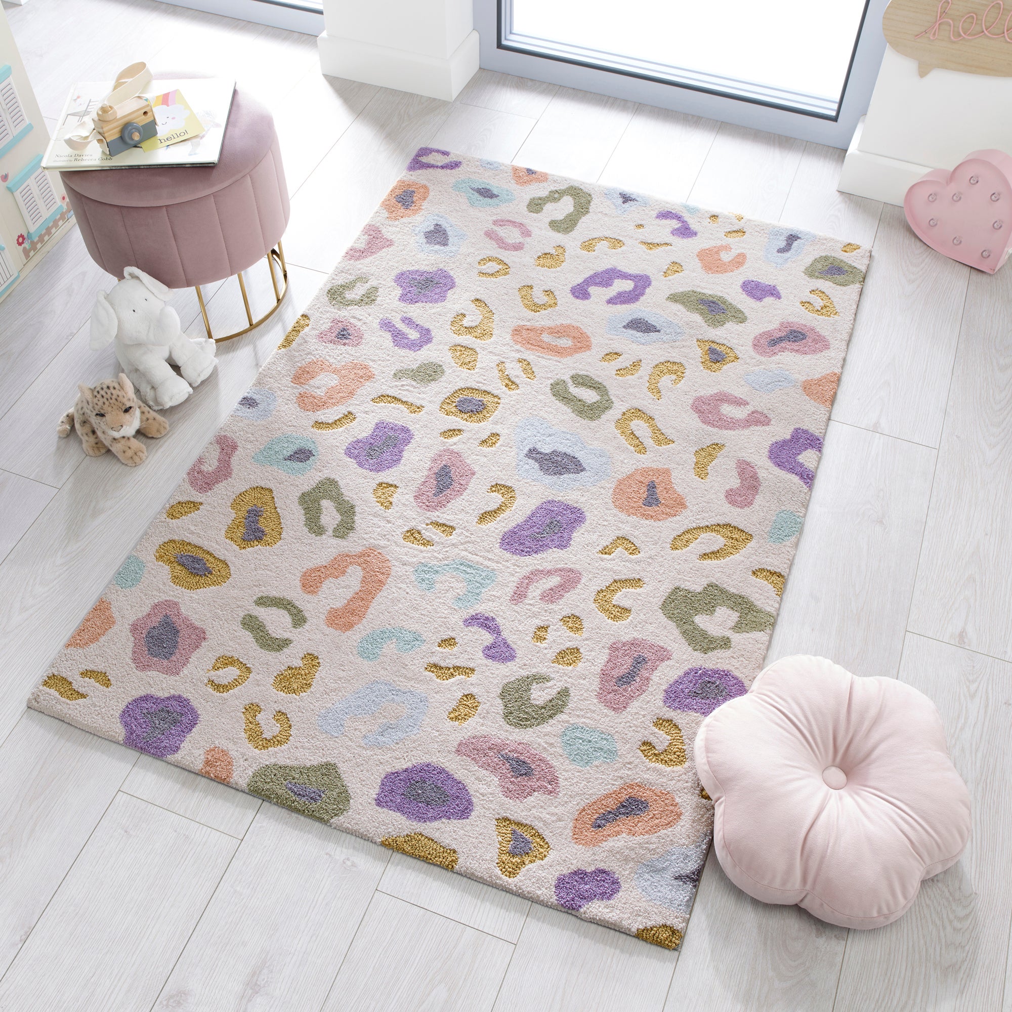 Leopard Brights Rug Natural (Brown)