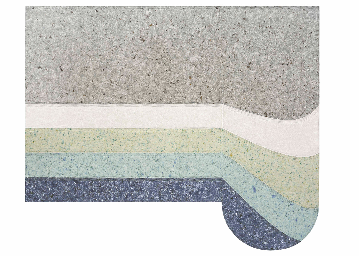 Gandia Blasco Nuances Rug Rounded Nalad Blue 250 x 300cm