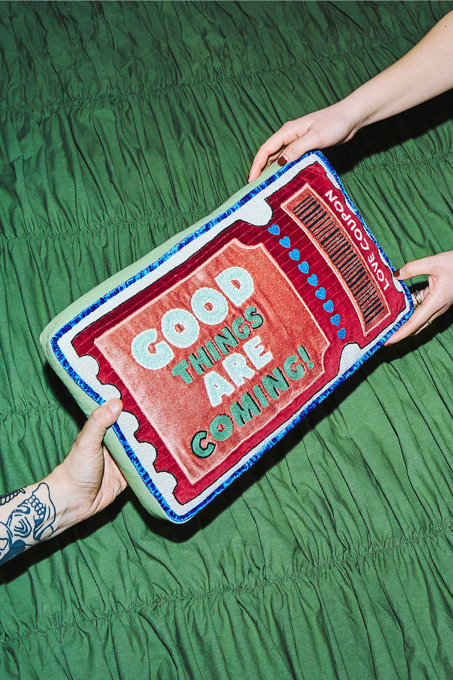 Good Things Ticket Cushion