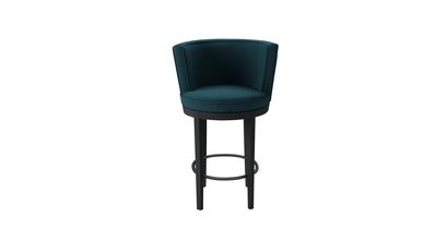 Margaux Bar Stool in Evergreen Brushed Linen Cotton - sofa.com