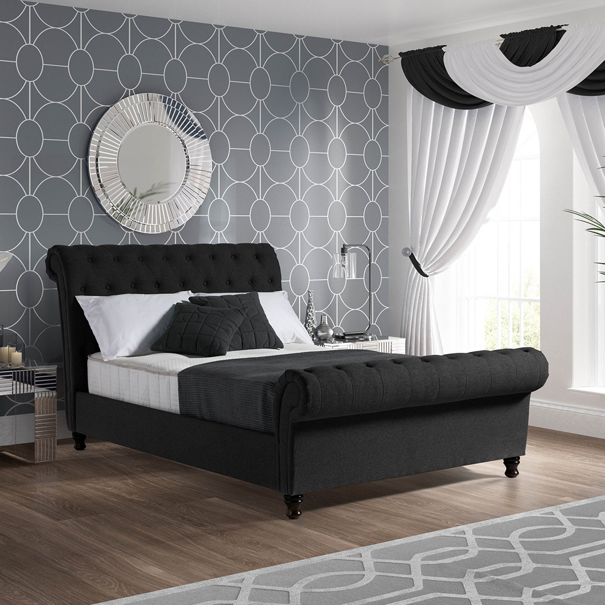 Fabio Black Bedstead Black