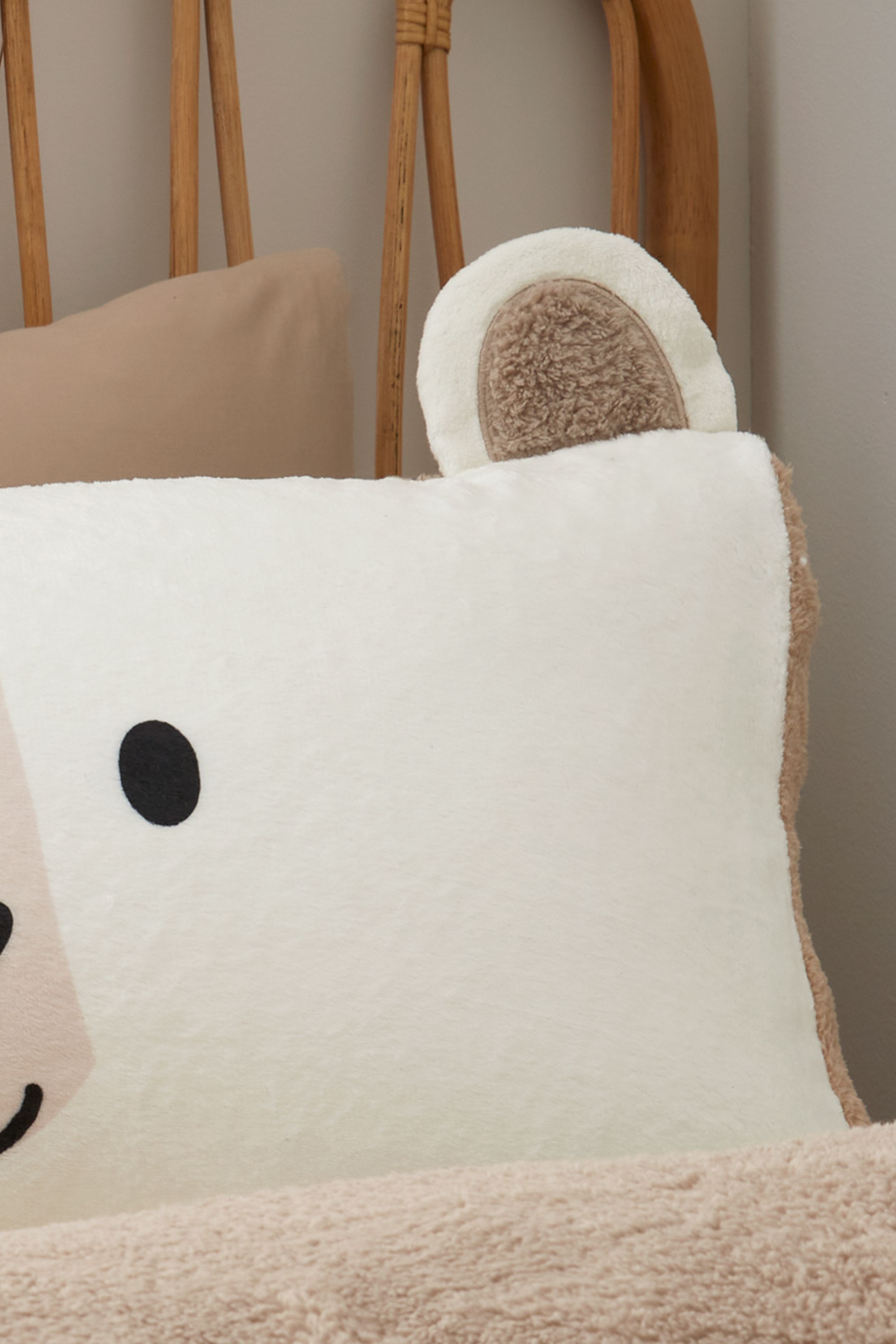 Catherine Lansfield 'Cosy Bear' So Soft Duvet Cover Set in Natural 3