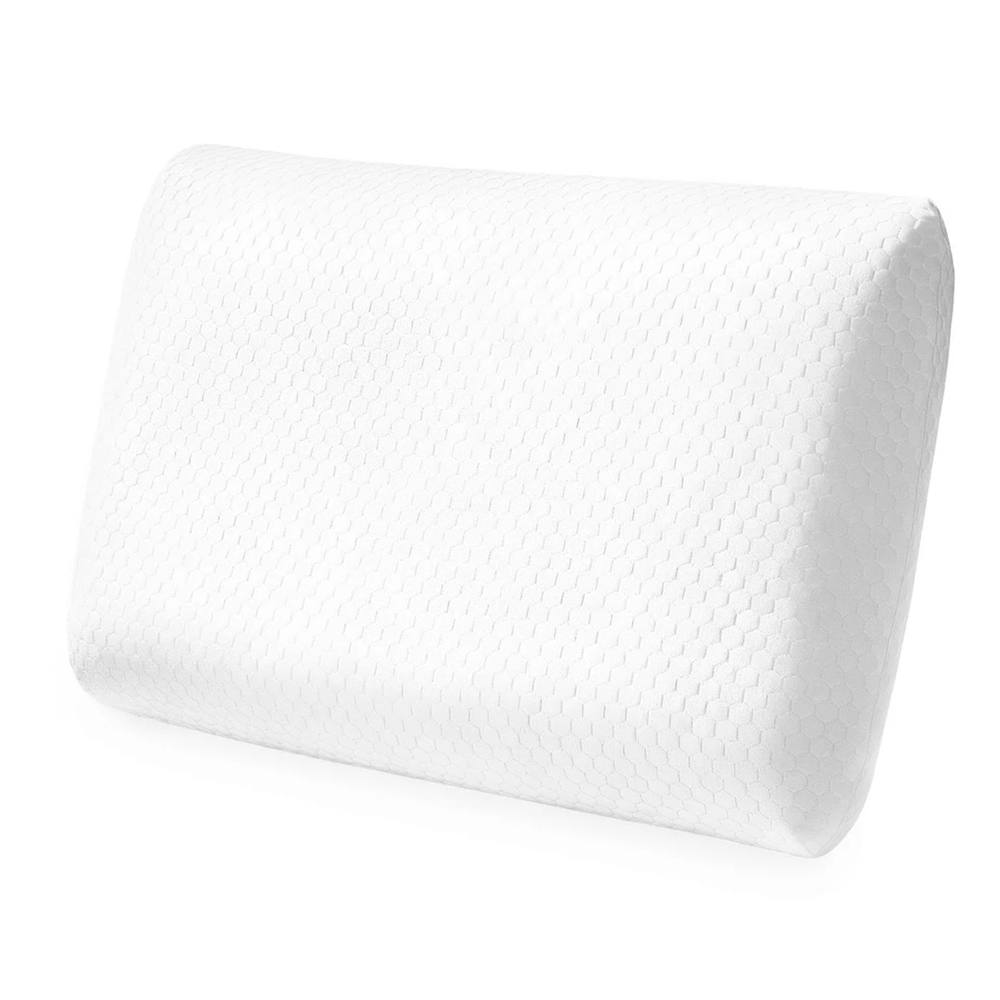 Nordara Hypoallergenic Contour Memory Foam Neck Support Cushion in White