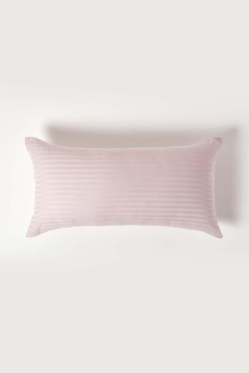 Homescapes Continental Egyptian Cotton Pillowcase 330 TC, 40 x 80 cm in Dusty Pink