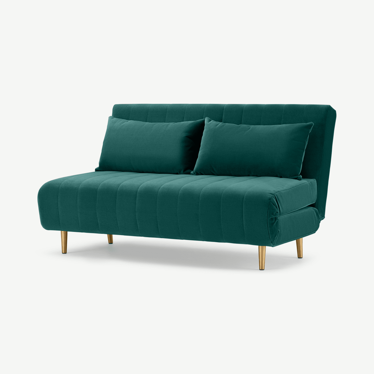 Bessie Large Double Sofa Bed, Seafoam Blue Velvet