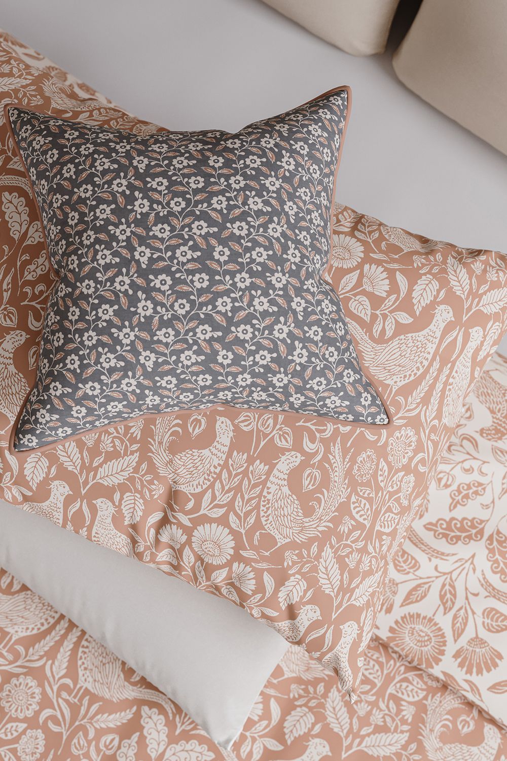 Helena Springfield 'Pheasants' Cotton Duvet Cover Set in Copper 4