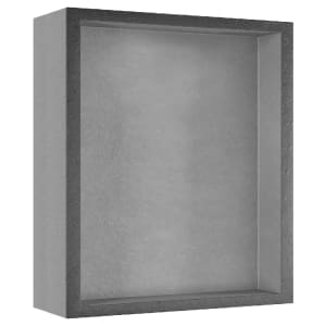 Concept Pre-finished Metallic Zinc Effect Recessed Bathroom Storage Unit 350 x 350 x 180mm