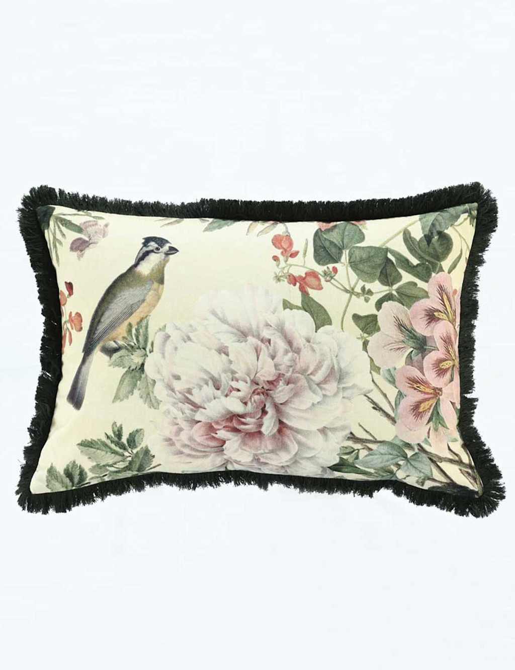 MM Linen Cotton Linen Blend Viola Bolster Cushion Cream Mix